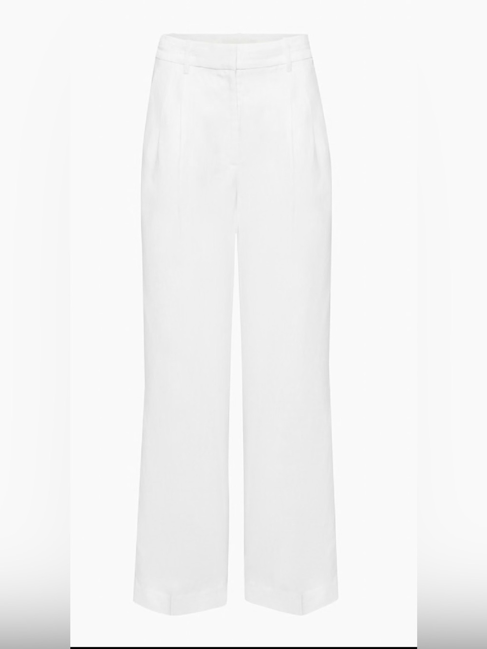 Aritzia Babaton Wide-Leg High-Rise Trousers - White
